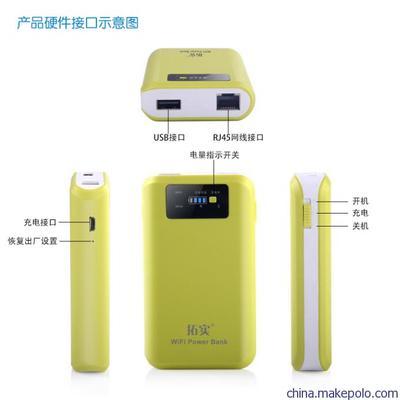 【供应拓实PW61WIFI移动电源 便携路由器,手机充电 无线储存】价格,厂家,图片,移动电源,深圳市拓实科技-